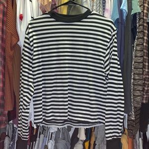 Black and white stripped long sleeve
